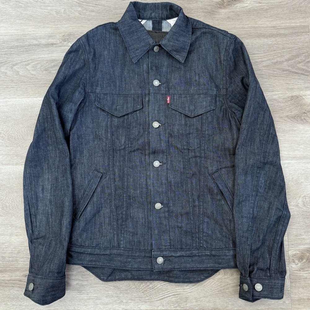 Levis Men's Commuter Cycling Trucker Jacket Vented Reflective Tabs Size Small